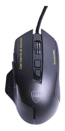 Mouse Gamer Boca Game Pro Rgb 6200dpi Usb 7 Botones Color Negro