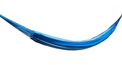 Imagen 3 de 4 de Hamacas 100% Yucatecas De Nylon Colorida Azul