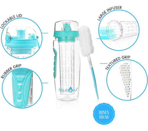 Aquafrut Botella De Agua Con Infusor De Frutas De 32 Oz Bote