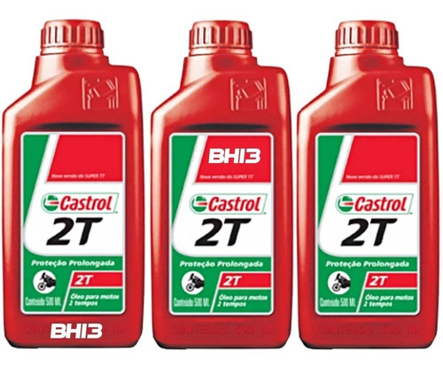 Óleo Castrol 2 Tempos 2t Jaso Fb Anp 9690 Kit C/3 Und