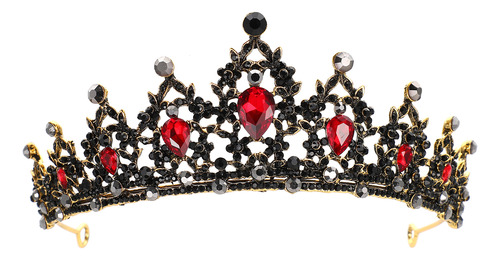 Accesorios Para El Cabello Vintage Rhinestone Crown Crystal