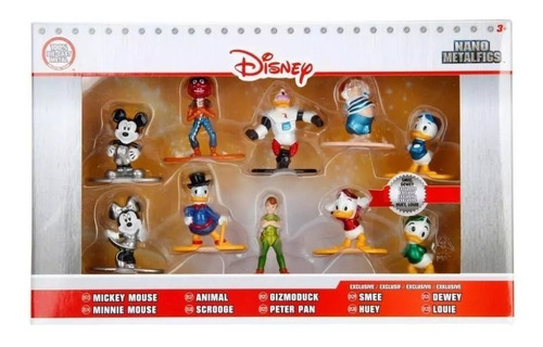 Bonecos Jada Nano Metalfigs Disney Com 10 Personagens 