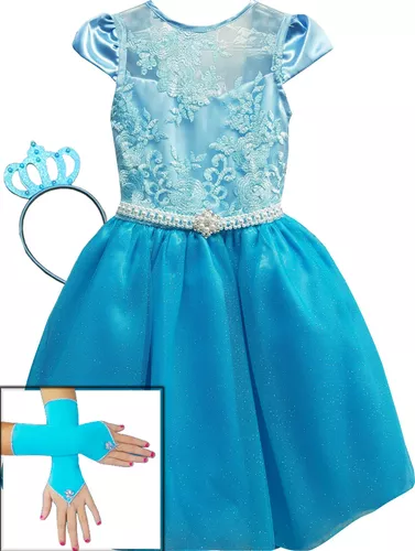 Vestido Infantil Festa Cinderela Realeza