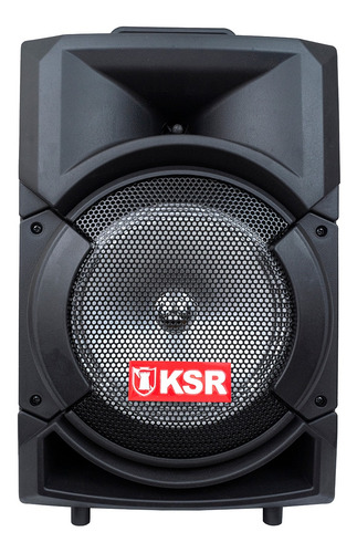 Imagen 1 de 6 de Bocina Kaiser MSA-5808 portátil con bluetooth negra
