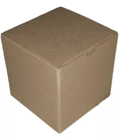 Pack 500 Cajas Cubicas De 10x10x10 Cm Kraft Cs