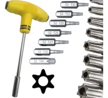 Comprar Chave T Bits Torx Com Furo Guia T10 T15 T20 T25 T27 T30 T40