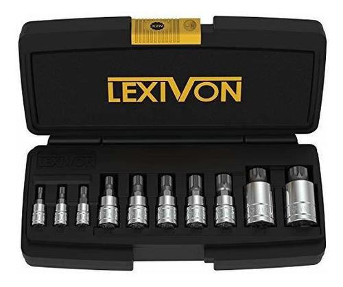 Lexivon Xzn Triple Square Spline Bit Socket Set, 84dyp