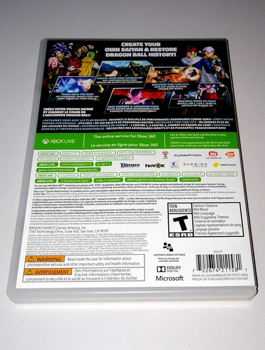 Dragon Ball Xenoverse - Xbox 360 Original (Usado)