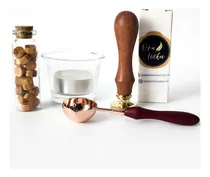 Comprar Promo!! Kit Sello Lacre Personalizado+cuchara+ 40 Ceras+vela