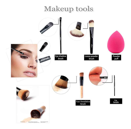 Kit De Maquillaje Para Mujer, Kit Completo, 24 Piezas, Kit D