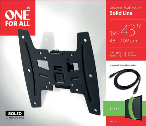Soporte Television Con Inclinación Bk4221 19-43 One For All