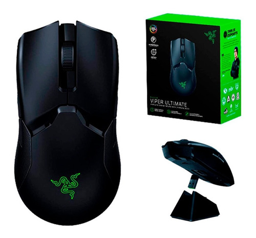 Mouse Razer Viper Ultimate Wireless Chroma + Dock De Carga