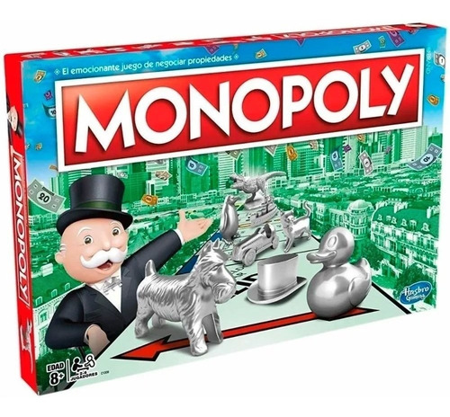 Juego De Mesa Monopoly Clasico Hasbro Rex