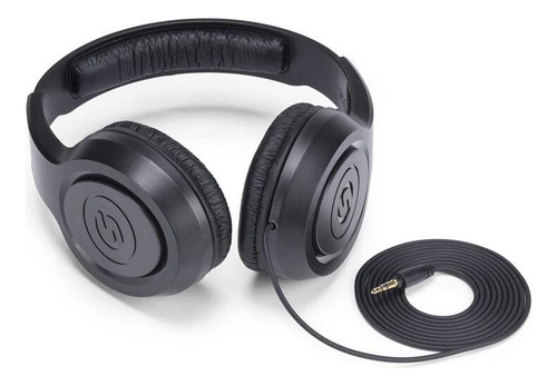 Fone De Ouvido Samson Sr350 Para Estudio Over-ear Cor Preto Preto