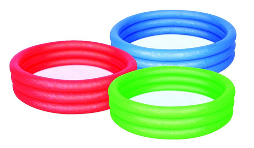 Imagen 2 de 6 de Pileta Inflable Circular Pequeña 3 Anillos Bestway