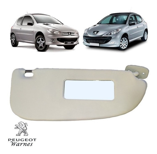 Visera Parasol Derecho De Peugeot 207 Compact 1.9 Diesel