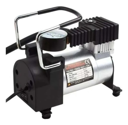 Imagen 3 de 3 de Compresor de aire mini a batería portátil Oregon COM001 35L 150W plateado