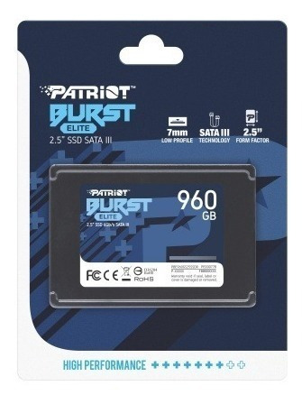 Disco 960gb 2.5 Solido Patriot Pbe960gs25ssdr Burst Elite