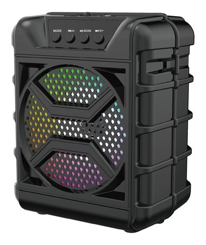 Imagen 2 de 3 de Parlante Bafle Speaker Bluetooth Con Luces Led