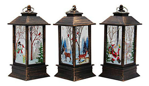 Lámparas De Navidad Con Luz De Vela Simulada - Pack De 3
