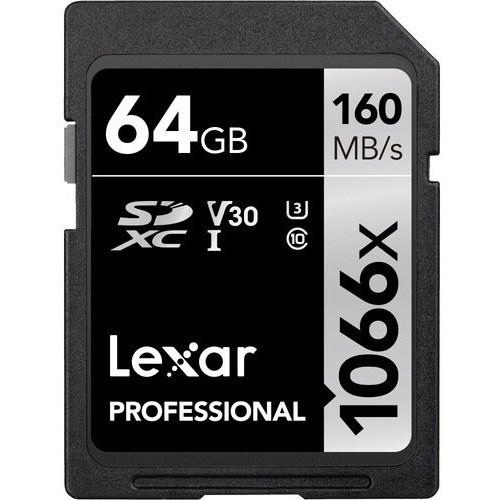 Lexar Sdxc 64 Gb 1066x Uhs-i U3 4k Uhd V3