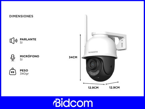 Cámara De Seguridad Dual-light Skyworth Detección Movimiento