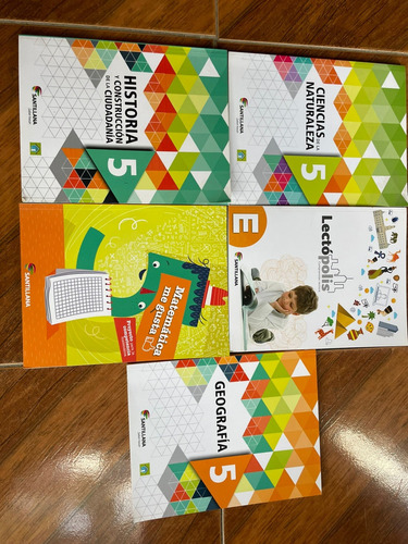 Pack De Textos Escolares Para 5to Año Con Dos O Tres Usos.