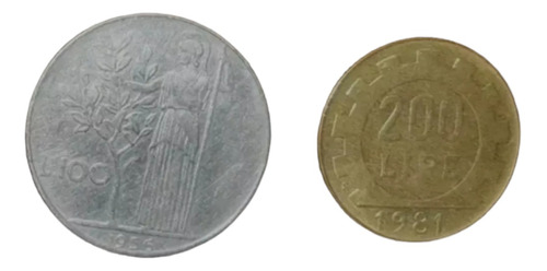 100 Y 200 Liras 1956