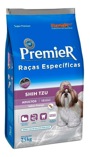 Ração Premier Raças Específicas Shih Tzu Ad. 7.5kg