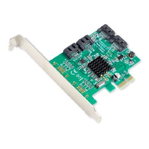 Io Cresta De 4 Puertos Sata Iii Pci-e 2.0 X1 De La Tarjeta C
