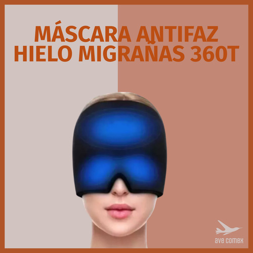 Medicomfort Gorro Migraña 360° Gel Frío Antifaz Dolor Cabeza