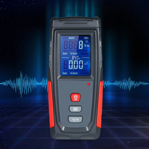 Detector De Radiación Electromagnética Lcd De Alta Precisión