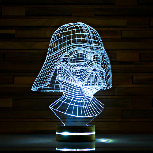 Kit Imprimible Vectores Láser Lámpara Led Star Wars 3d