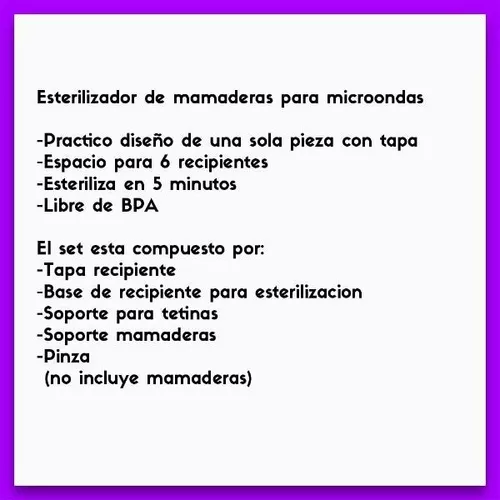 Esterilizador de mamaderas para microondas ASPEN - EM-8603