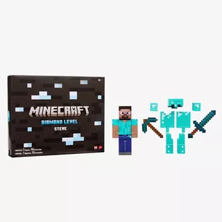 Mattel Mojang Minecraft Diamond Level Steve Videojuego