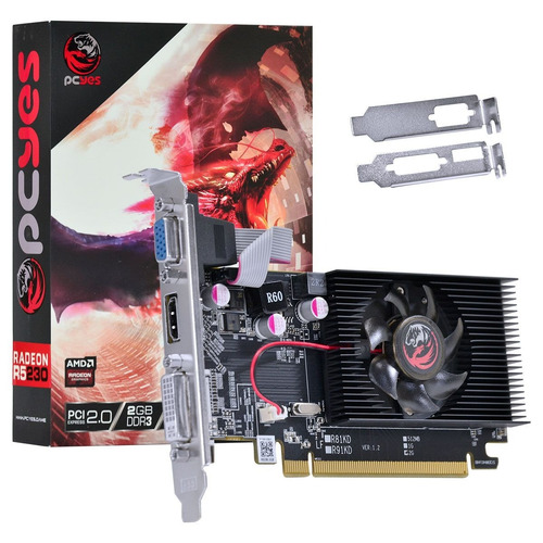 Imagem 1 de 8 de Placa De Video Amd Radeon R5 230 2gb Ddr3 64 Bits Hdmi Vga
