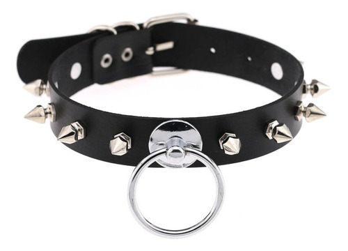 Collar Choker Argolla Picos Dark Kawaii Punk Envió Gratis