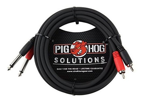 Pig Hog Pd-r1410 Dual Rca (macho) A Dual 1/4  Mono (hombre) 