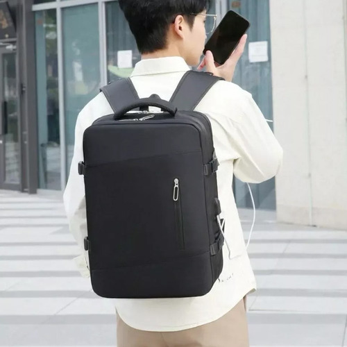 Mochila Expandible Viaje Multiuso Impermeable Cabina Avion C