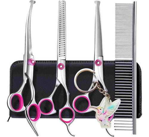 3 Tijeras Curvas Para Perros Kit Tijeras P Peluquería Canina