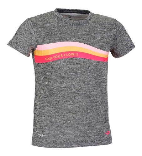 Remera Topper T-shirt Basic Girls Gris Niña