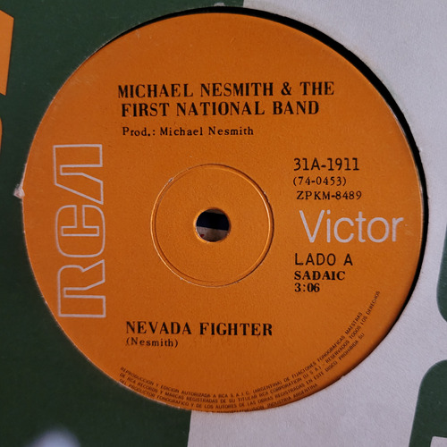 Michael Nesmith Nevada Fighter Aquí Estoy Vinilo Rock Countr