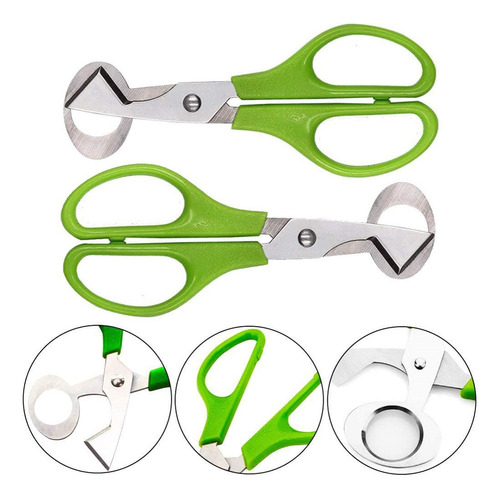 Zh Tijeras Acero Inoxidable Para Cortar Huevos Codorniz,