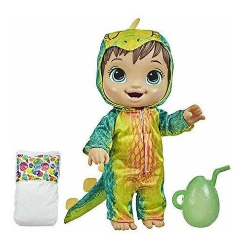 Baby Alive Dino Cuties Doll, Stegosaurus, Accesorios 