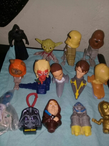Star Wars Mcdonald's Figuras Cabezones, Llaveros . Lote 