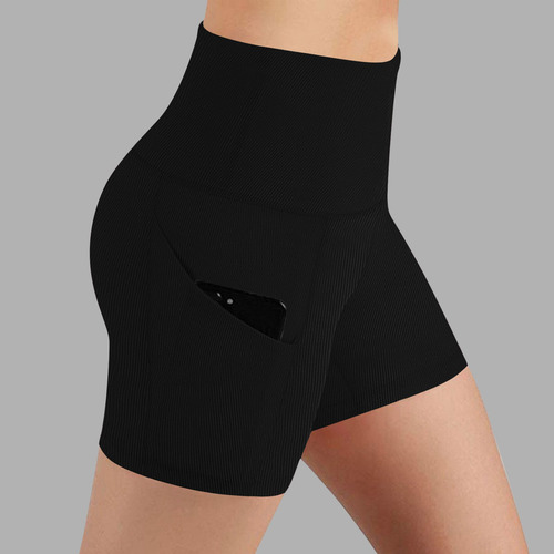 Calzoncillos Elásticos De Cintura Alta Con Bolsillo Para Muj