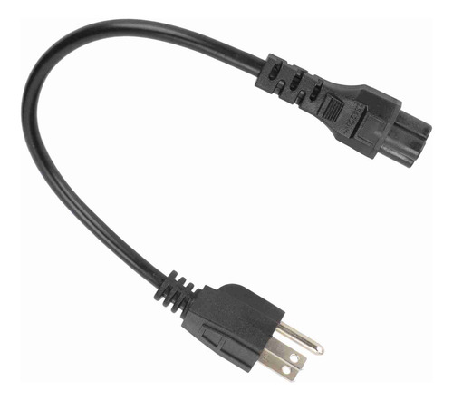 Cable Corto De Alimentación Ac 515p A Iec320 C5 Hembra 18 Aw