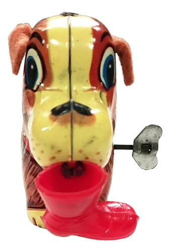Antiguo Juguete Perrito A Cuerda. Funcionando (años70). (Usado)