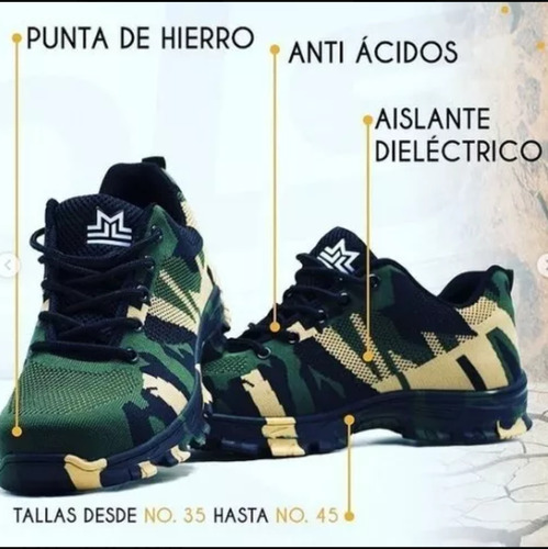 Zapatos De Seguridad Tools Nuevos Comuflado Talla 41