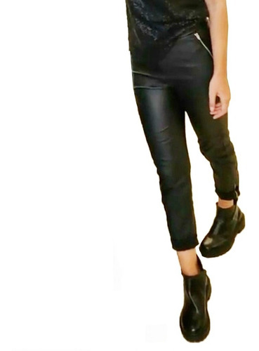 Pantalón Calza Helena Engomada Con Cierres (0012) (3935)